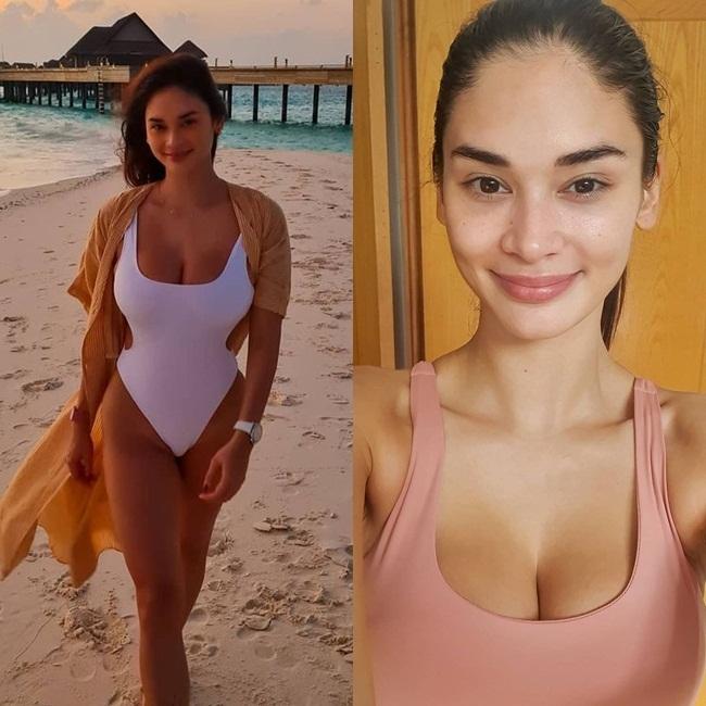 Số đo vòng 1 lan truyền trên mạng của Pia Wurtzbach là 86cm, song nhiều người cho rằng con số này quá khiêm tốn so với hình ảnh thực tế. Theo một số nguồn tin khác cho biết, vòng 1 của Hoa hậu Hoàn vũ 2015 thực chất chạm đến 103cm.