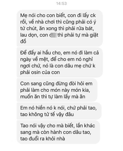 Mẹ chồng mắng con gái, bênh con dâu chằm chặp khiến dân mạng được phen dậy sóng-1
