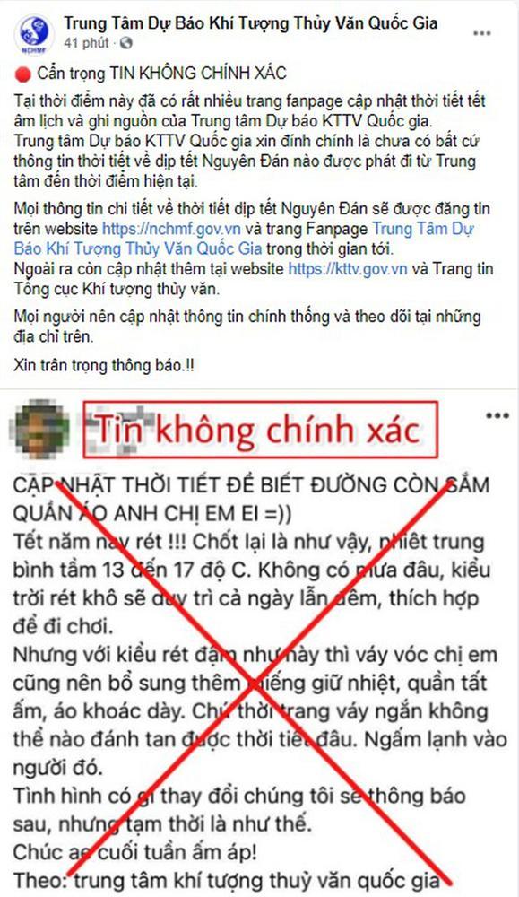 Trung tâm Dự báo KTTV Quốc gia lên tiếng về thông tin Tết Nguyên đán rét đậm, 13 - 17 độ C-1