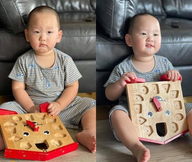 Xỉu up xỉu down với hình ảnh con trai Trà My Idol hóa đầu bếp nhí-13