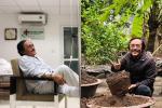 Nghệ sĩ Giang Còi bất ngờ rời bệnh viện về vườn trồng cây