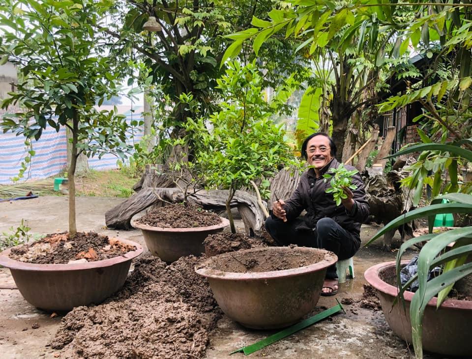 Nghệ sĩ Giang Còi bất ngờ rời bệnh viện về vườn trồng cây-2