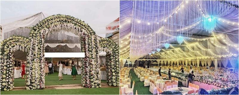 Mãn nhãn với cổng cưới hoành tráng của các cặp uyên ương chịu chi hết phần thiên hạ-8