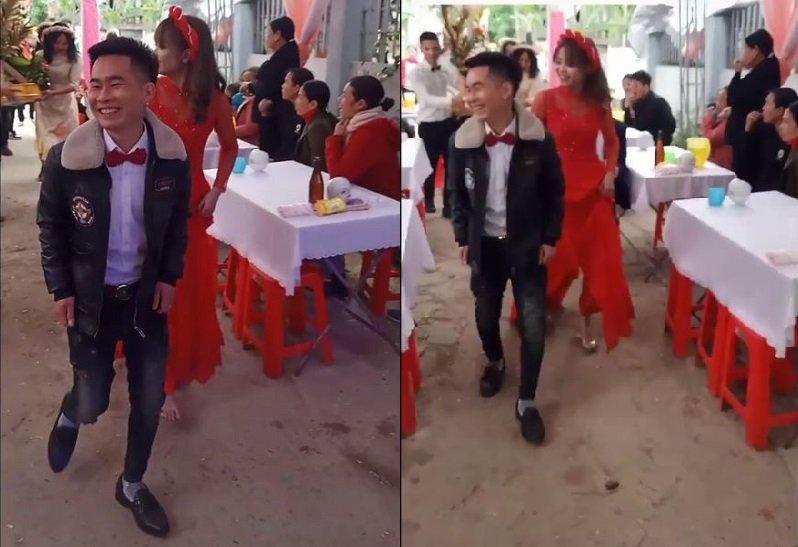 Xôn xao clip chú rể 15 tuổi lấy vợ ở Hà Tĩnh-1