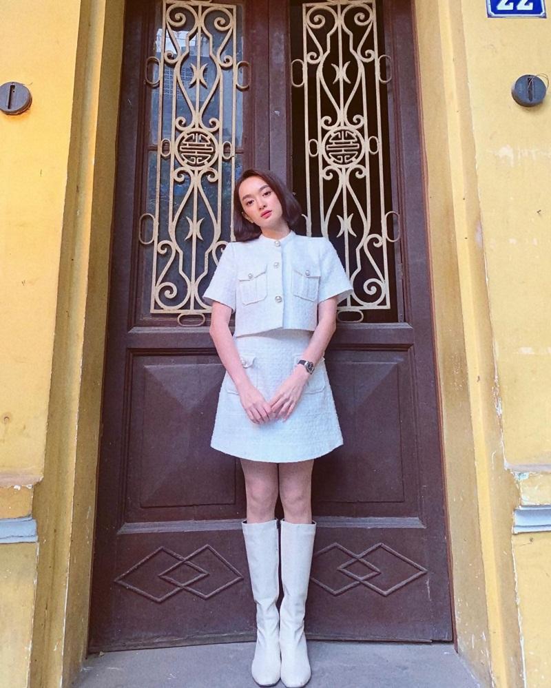 Chi Pu - Thiều Bảo Trang - Tiểu Vy áp dụng công thức mix đồ khoe eo con kiến-5