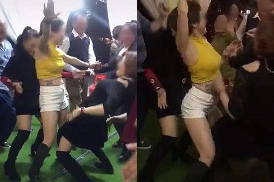 Lan truyền hình ảnh 'team mẹ chồng' diện đồ sexy quẩy cực sung trong đám cưới