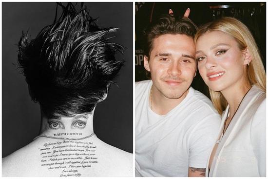 'Tình thánh' Brooklyn Beckham xăm thư tình của vợ sắp cưới lên gáy