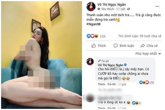 Ngân 98 tung ảnh nude cà khịa 'trà xanh' nhưng lại bị chửi ngược