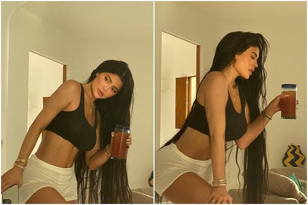 Cách nhau nửa vòng trái đất, Kylie Jenner và Jennie BLACKPINK tâm đầu ý hợp từ kiểu tóc đến outfit mặc nhà-2