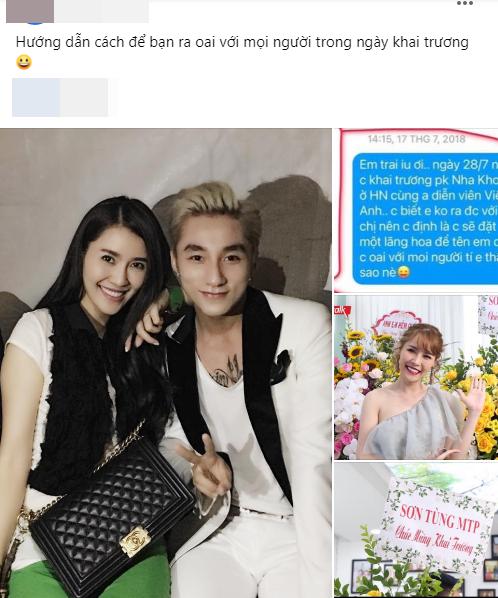 Quế Vân bị bóc phốt tự tặng hoa cho mình dưới mác Sơn Tùng-5