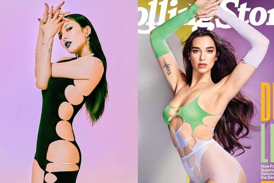 HyunA và Dua Lipa đọ dáng trong bộ trang phục cut-out hở 70% cơ thể