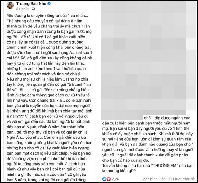 Trương Bảo Như gay gắt lên án nam ca sĩ phụ bạc và trà xanh trơ trẽn-1