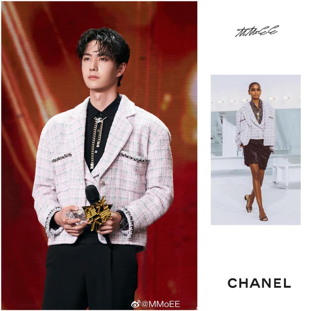 Vương Nhất Bác diện đồ nữ giới vẫn điển trai ngời ngời-7