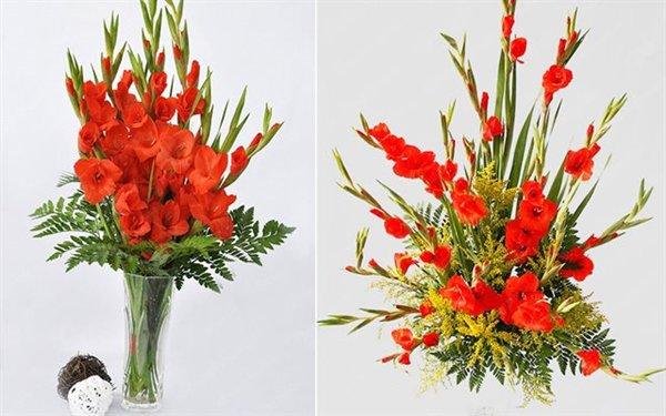 Cách cắm hoa lay ơn để bàn thờ đẹp và tươi lâu ngày Tết-11