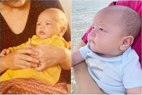 Hồ Ngọc Hà khoe Kim Lý ngày bé, gương mặt giống Leon như lột