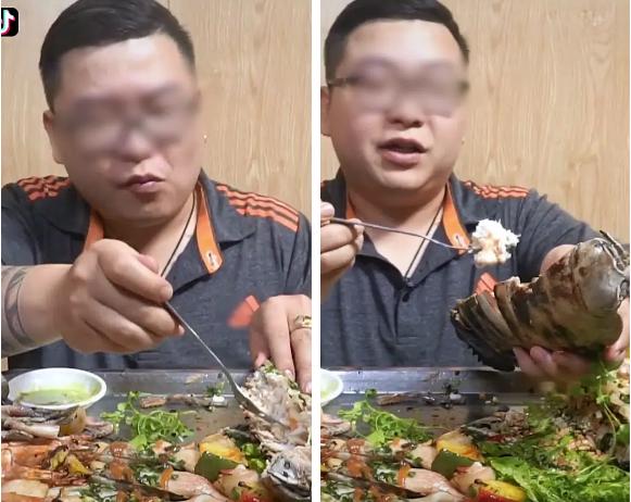 Dân mạng sởn gai ốc với màn review ăn thử món bọ biển khổng lồ giá 4 triệu/con-5