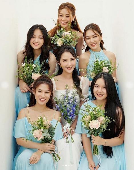 Primmy Trương nhá hàng ảnh cưới, dàn phù dâu toàn Hoa hậu, diễn viên-2