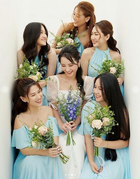 Primmy Trương nhá hàng ảnh cưới, dàn phù dâu toàn Hoa hậu, diễn viên-3