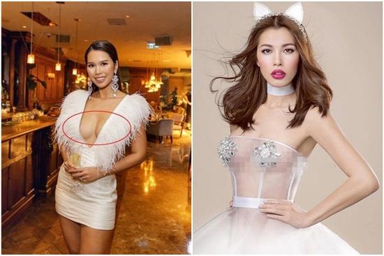 Những trang phục lộ nội y kém sang khiến sao Việt 'muối mặt'