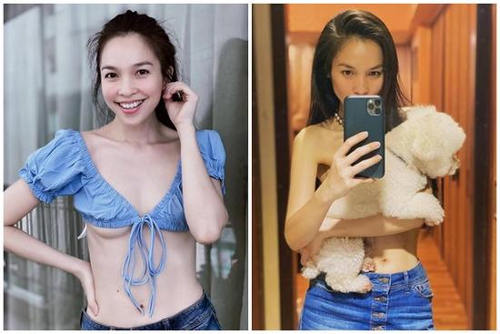 Hết bán nude, Hiền Thục diện áo khoe chân ngực táo bạo