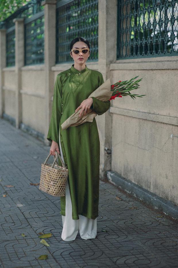 Tăng Thanh Hà đeo kính mắt mèo - mặc áo dài lạc quẻ-1