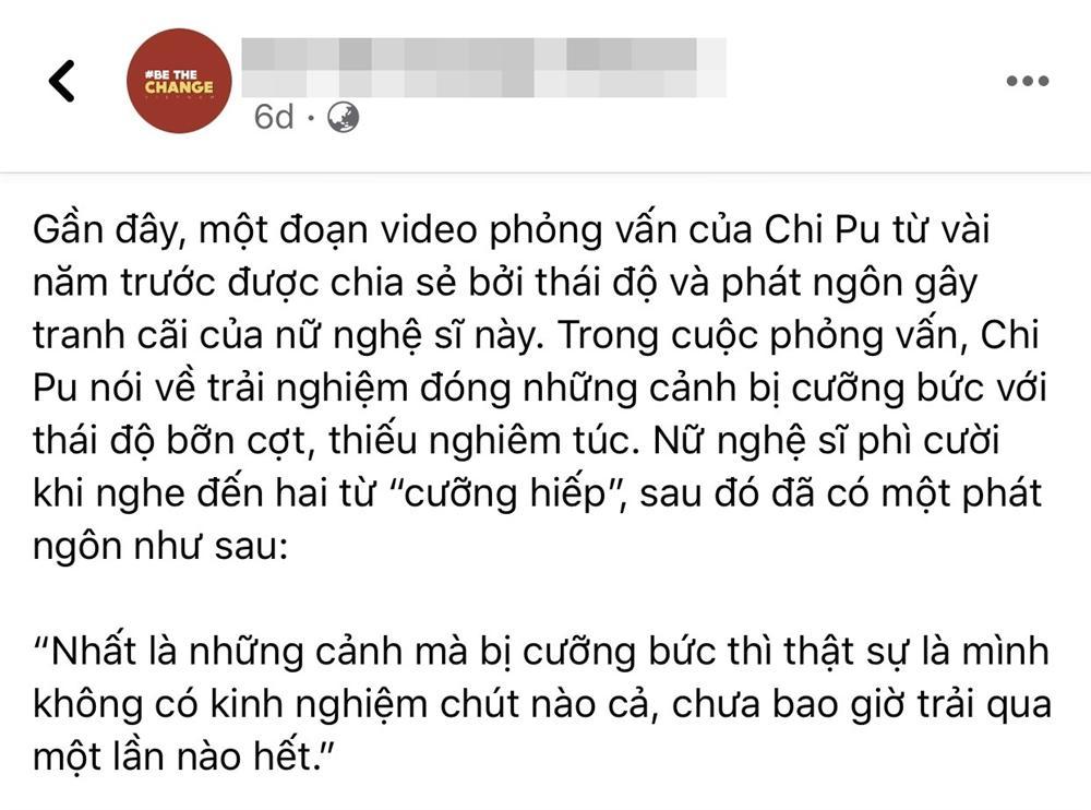 Chi Pu bị chỉ trích vì cười hớn hở khi nói về nạn xâm hại tình dục-1