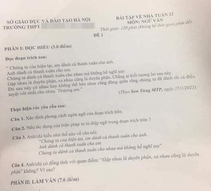 Drama tình ái của Sơn Tùng vào đề Văn gây xôn xao-3