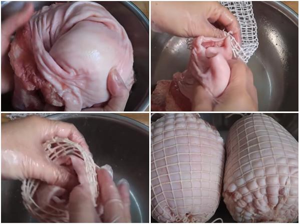 Chán gà luộc thì lưu lại ngay cách làm giò dăm bông thịt nguội ăn trong ngày Tết-4