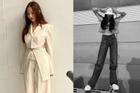 Style sao Hàn tuần qua: Park Min Young, BLACKPINK Lisa hack dáng đỉnh cao với quần suông