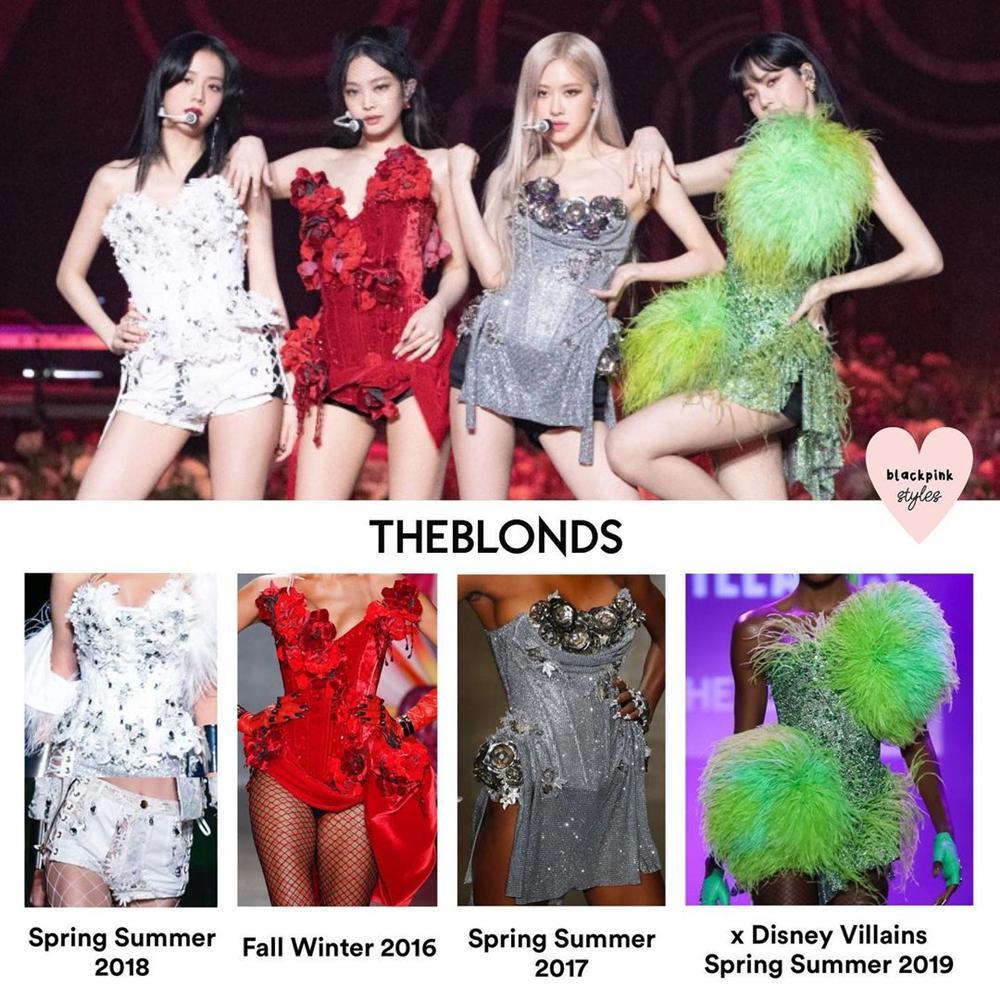 Nhan sắc đỉnh cao của BLACKPINK cân loạt trang phục sến rện trong concert-1