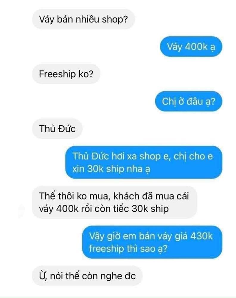 Đặt hàng rồi còn muốn trả lại, vừa nghe shop sale, khách bẻ lái khiến dân mạng cười ngất-2