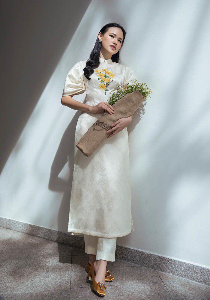 Muôn kiểu phụ kiện mix cùng áo dài Tết được sao Việt lăng xê nhiệt tình-8