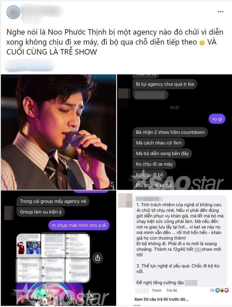 Sự thật việc Noo Phước Thịnh bị bốc phốt trễ show vì không chịu đi bộ đến điểm diễn-1