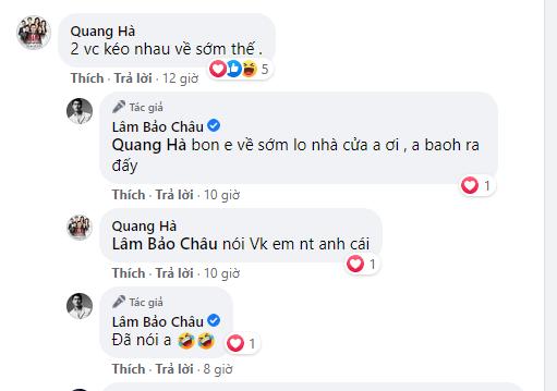 Quang Hà để lộ Lệ Quyên - Lâm Bảo Châu xưng hô vợ chồng?-2