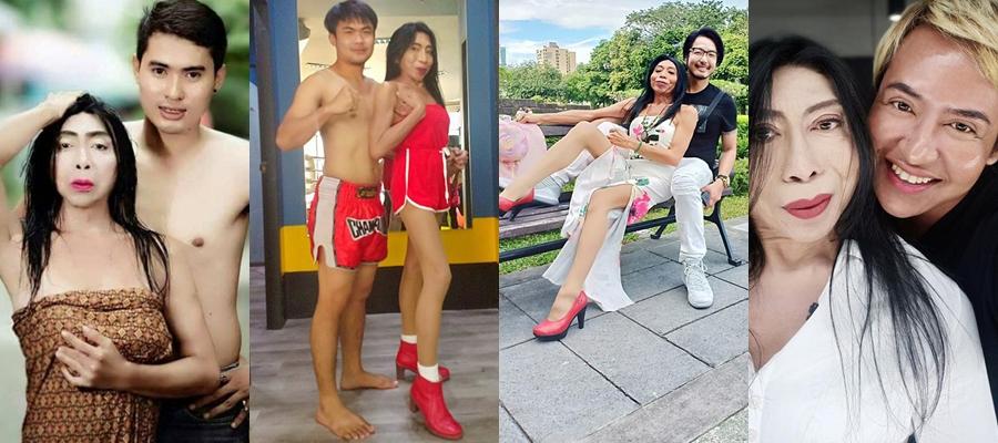 Gái già chuyển giới thích cặp phi công mặc bodysuits uốn éo bên trai nhìn thấy gớm-6