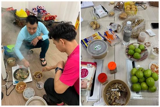 Cận cảnh bữa ăn vội sau hậu trường tập luyện vất vả của các Táo