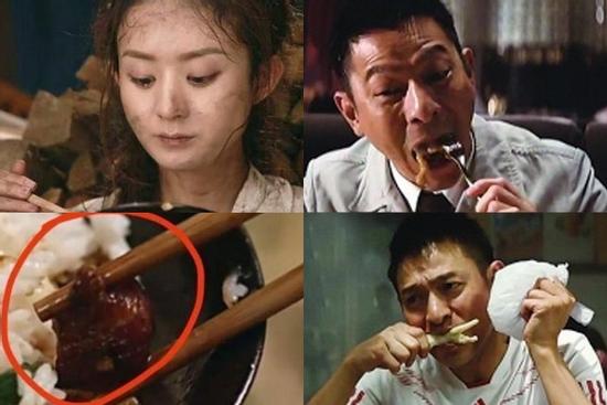 Triệu Lệ Dĩnh, Lưu Đức Hoa ám ảnh vì phải ăn đồ giả, ôi thiu