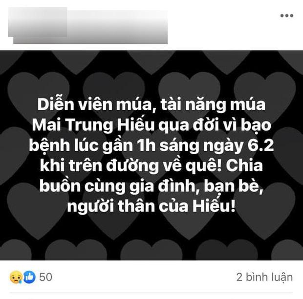 Hot boy làng múa từng khiến Hoài Linh thán phục, đột ngột qua đời ở tuổi 29 vì bạo bệnh-2