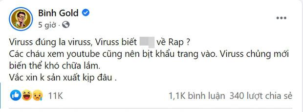 Bình Gold xoá hết status liên quan đến ồn ào với ViruSs, dọn đường cho track diss cực căng?-5