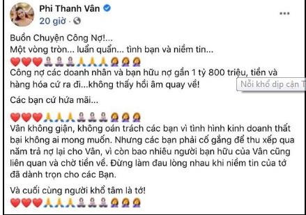 Nỗi khổ dịp cận Tết: Nữ diễn viên Việt đăng đàn vì bị bạn bè và đối tác nợ 1,8 tỷ-1