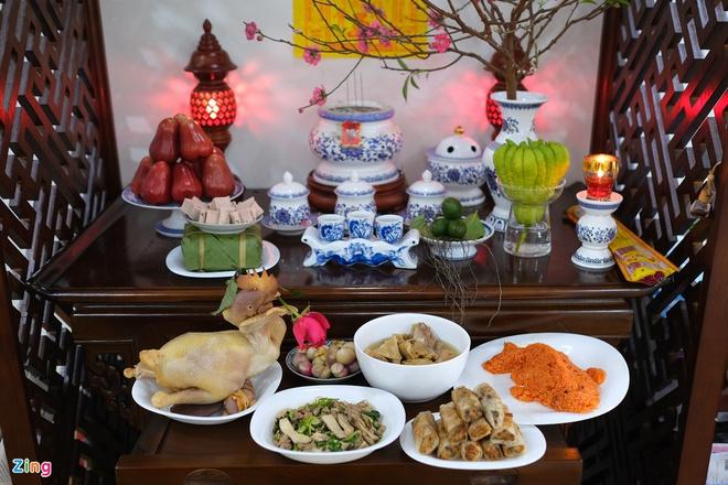 Cách bài trí bàn thờ ngày Tết-1