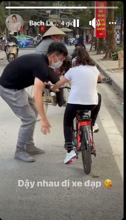 Khoảnh khắc gần gũi của Huỳnh Anh và con gái vợ sắp cưới-2