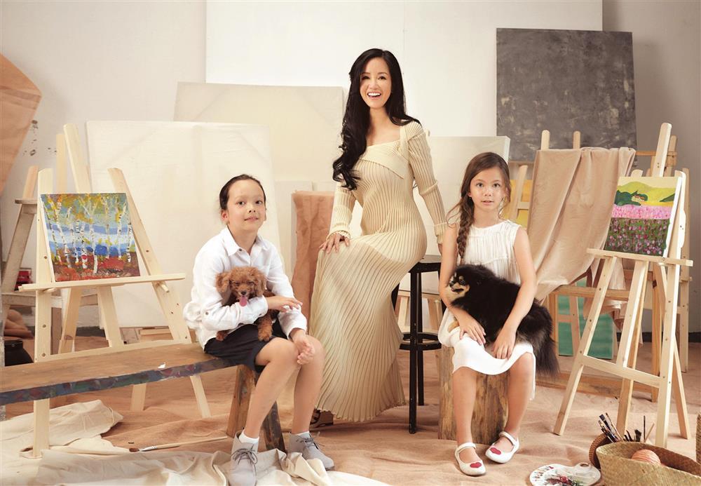 Lụi tim ngắm cặp song sinh nhà diva Hồng Nhung diện áo dài-3