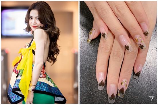 Sao Việt làm nail đón Tết: Ngọc Trinh sơn gel đơn giản - Hoàng Thùy Linh chuẩn người chơi hệ 'bài bạc'