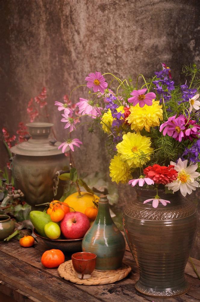 Ngắm những bình hoa tự cắm lộng lẫy của hội chị em, ai cũng phải tấm tắc-12