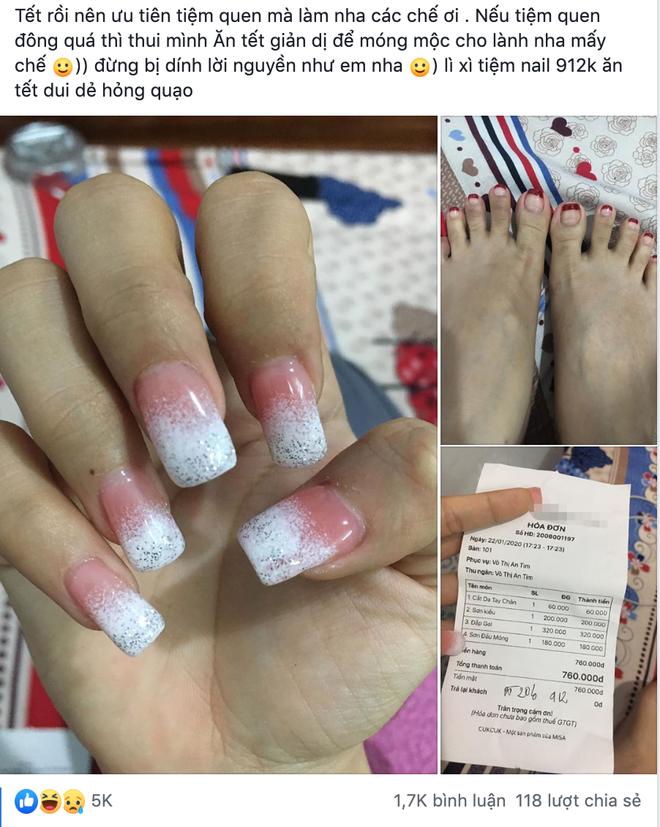 Những pha làm móng thảm họa đón Tết: Tiệm nail hot girl dính phốt-14