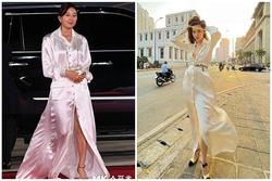'Nữ hoàng phim ngoại tình' và Hà Hồ cùng diện 1 thiết kế váy: Bà mẹ 3 con thua chị đại U53 ở 1 chi tiết
