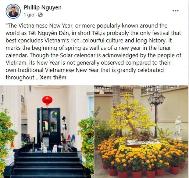 Phillip Nguyễn khoe một góc biệt thự đầy hoa vạn thọ ngày 30 Tết-1
