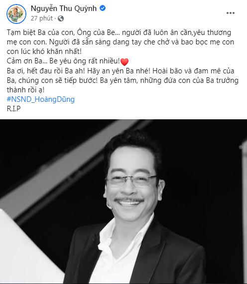 Dàn sao Việt bàng hoàng khi hay tin NSND Hoàng Dũng qua đời-3