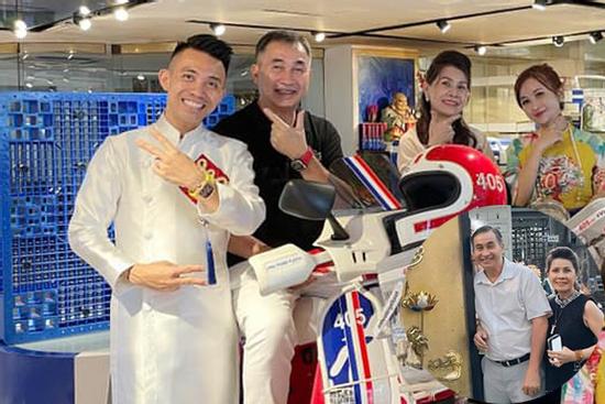 Bất ngờ ngoại hình phong độ người cha quyền lực của Minh Nhựa